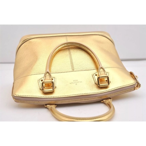Authentic Louis Vuitton Suhali Lockit PM Hand Bag Gold M95433 - Picture 6 of 14